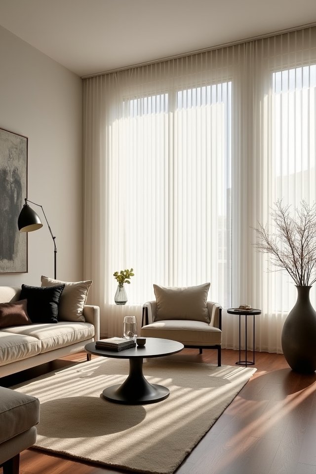 sleek vertical blinds sophistication