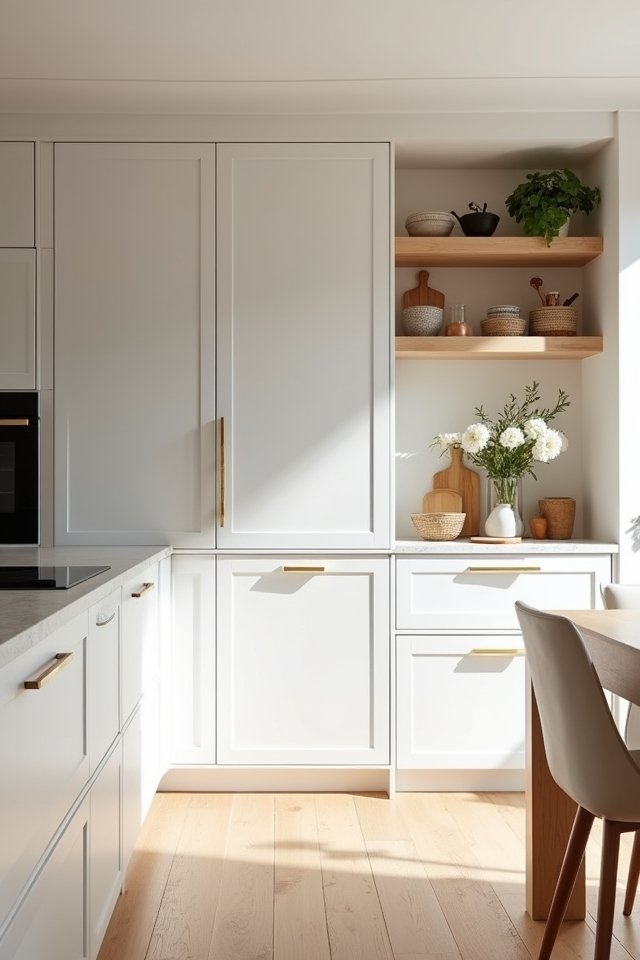 sleek white oak elegance