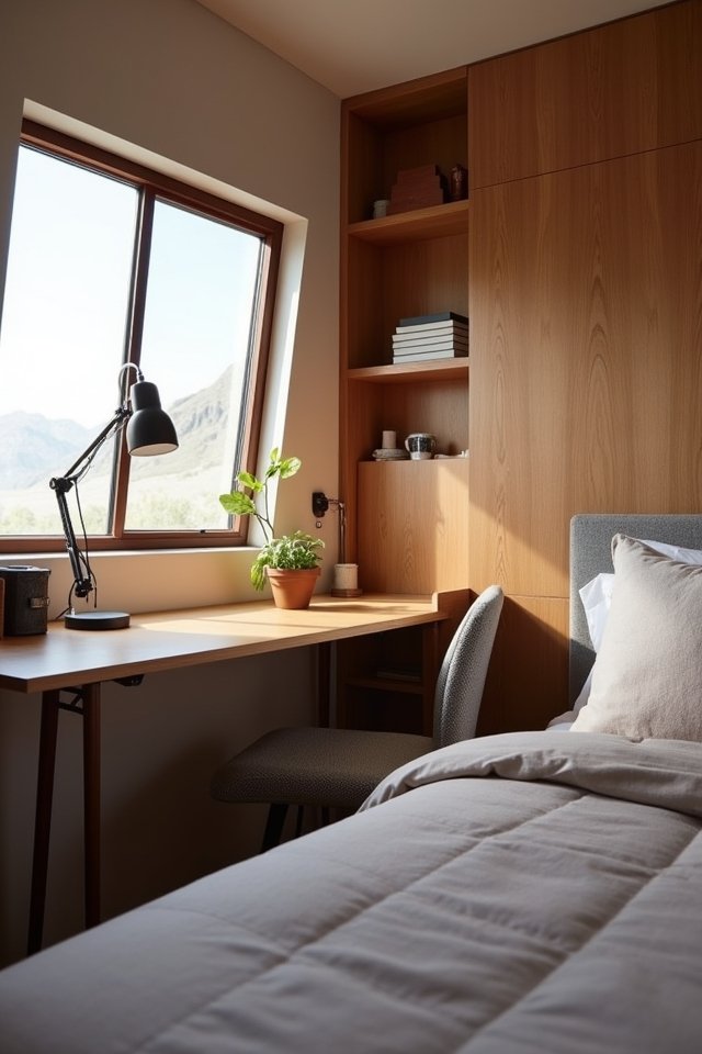 slim desk for productivity