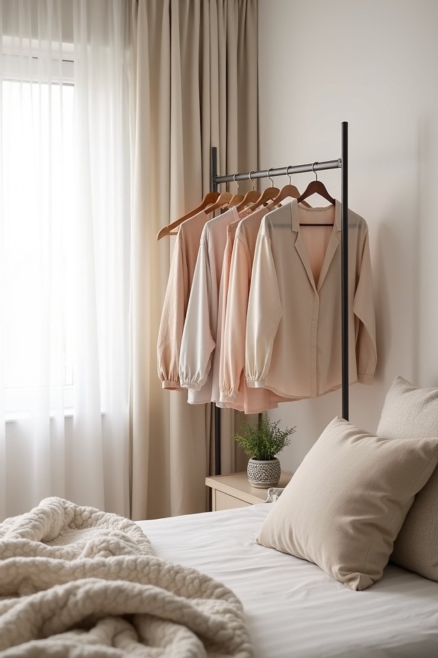 slim velvet hangers maximize space