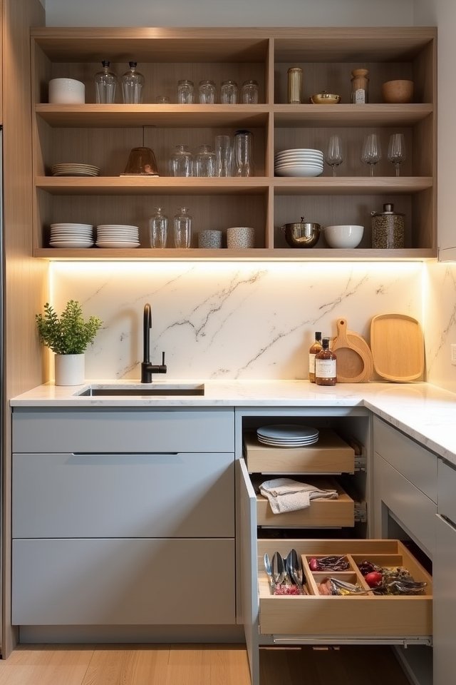 smart stylish kitchen storage