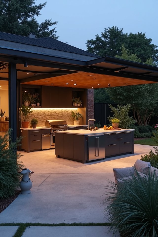 smart technology outdoor kitchen