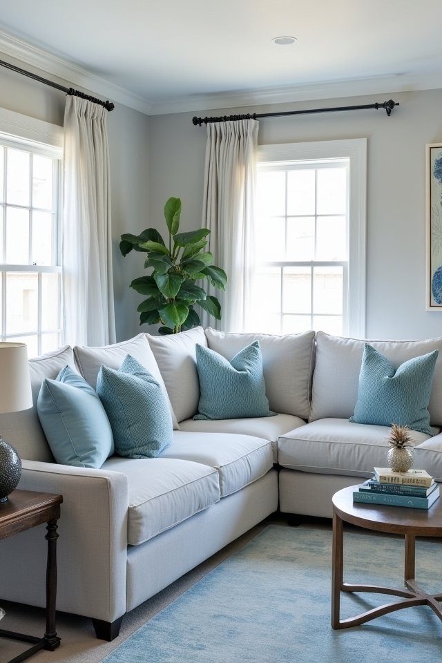 soft blue and grey