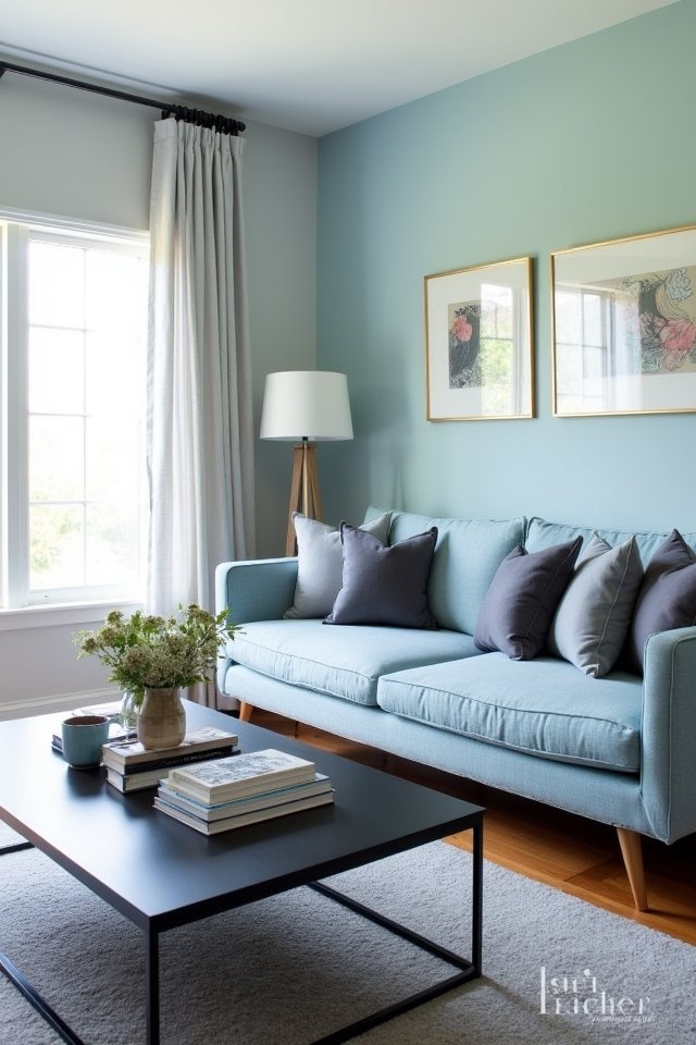 soft blue charcoal elegance