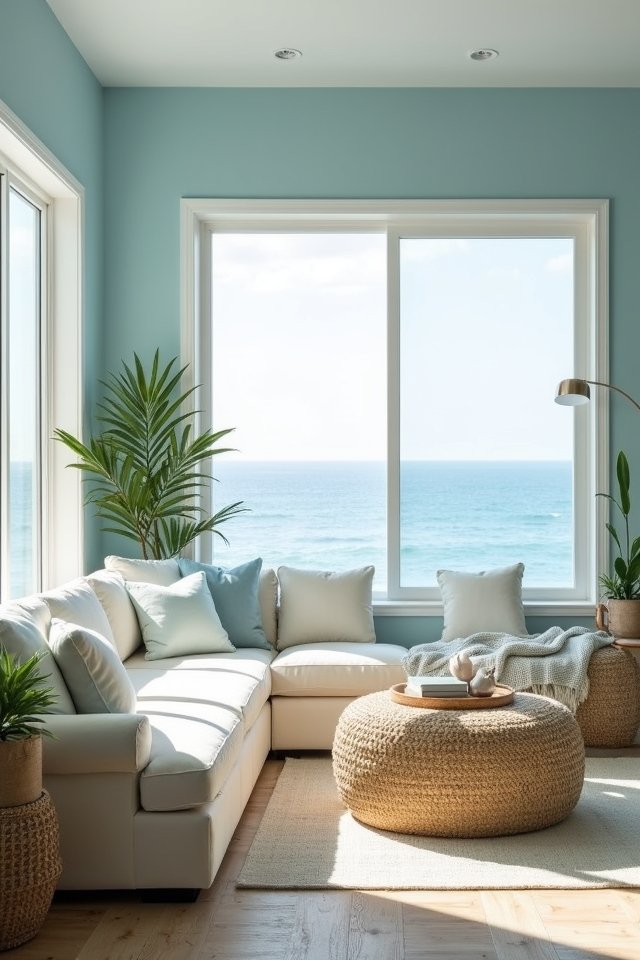 soft blue wall serenity
