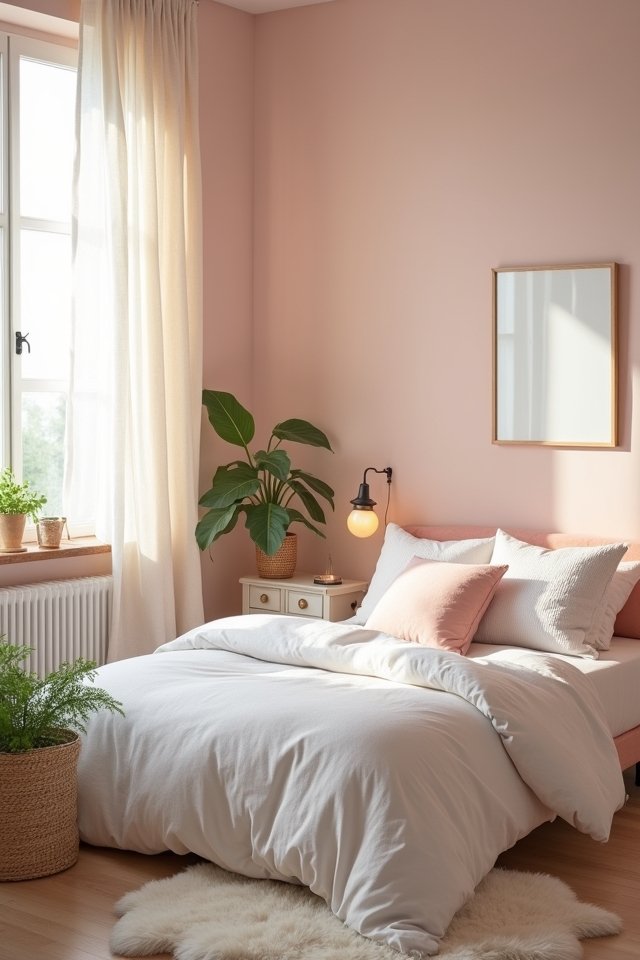 soft blush calming atmosphere