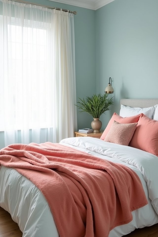 soft coral cozy retreat