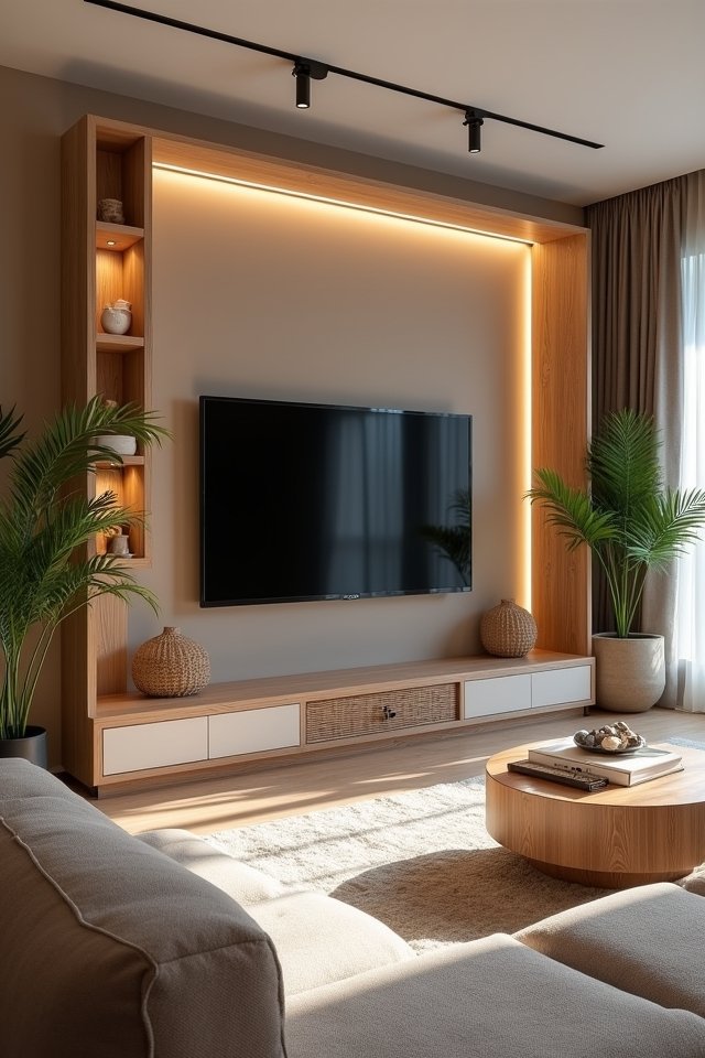 soft cozy japandi lighting