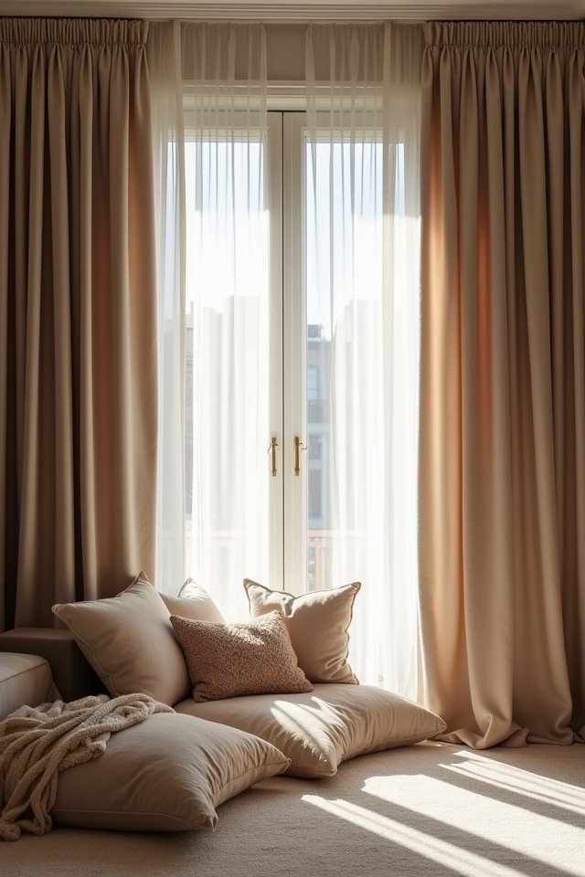 soft fabrics enhance ambiance