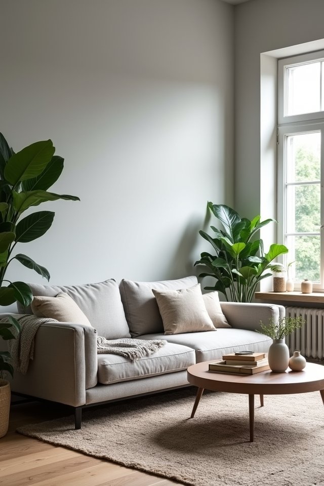 soft grey wall elegance
