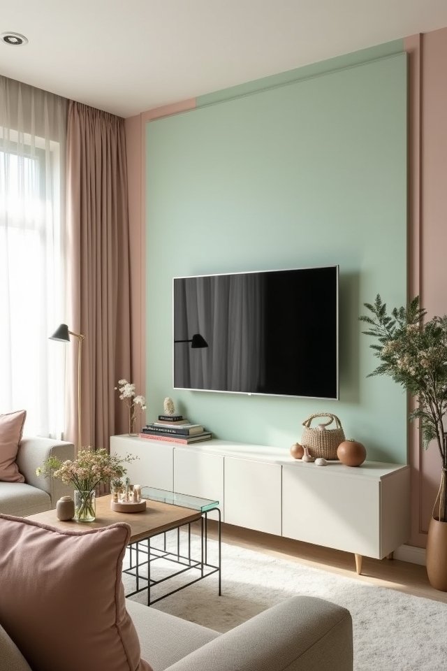 soft pastel living room