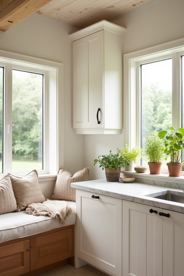 soft white kitchen cabinets