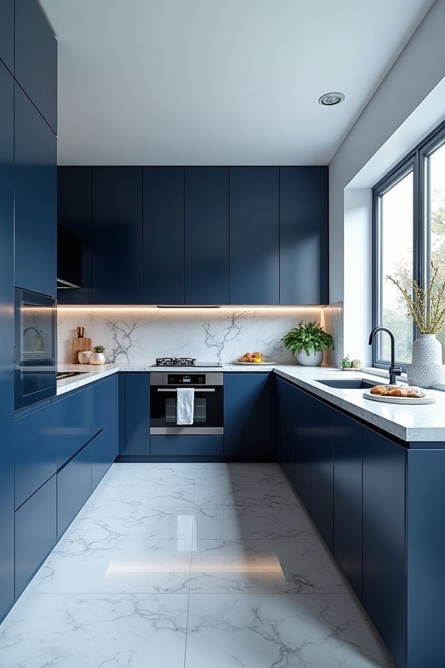 soothing shades of blue