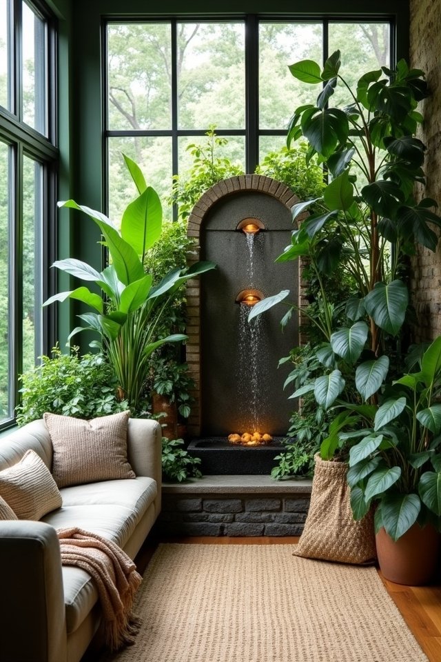 soothing water features enhance relaxation