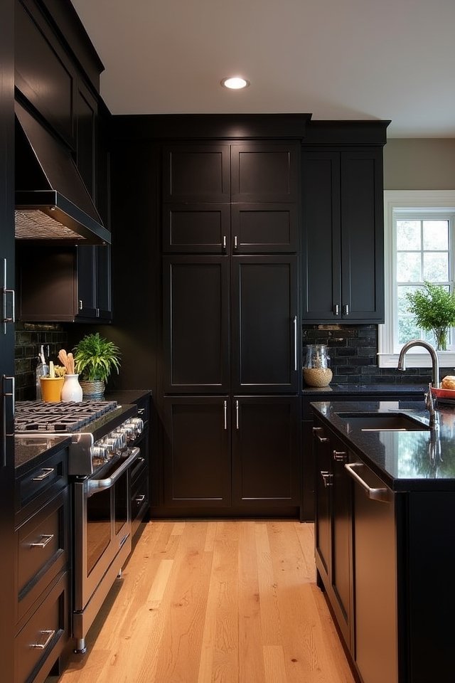 sophisticated black and espresso