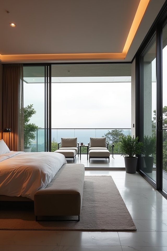 sophisticated comfort with views