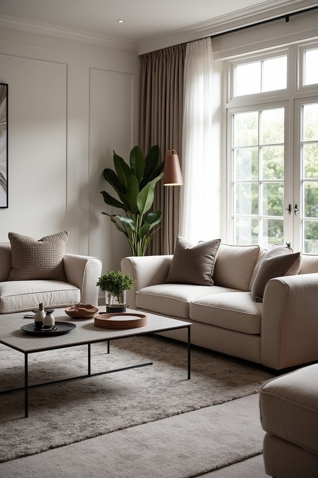 sophisticated grey and beige