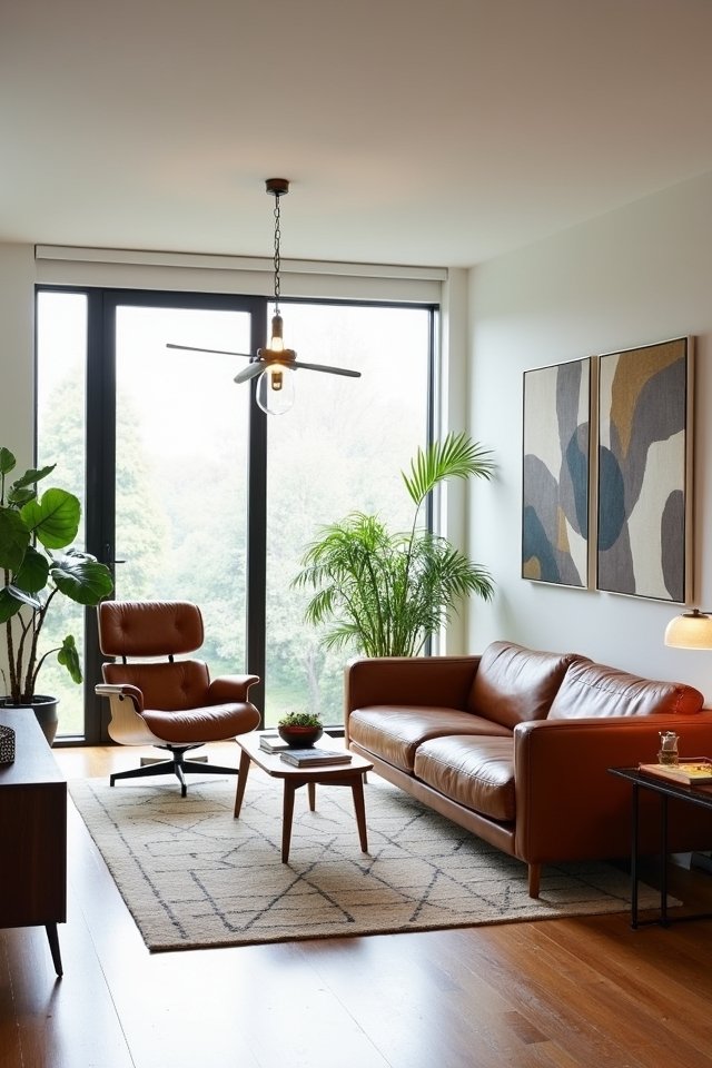 sophisticated mid century modern style