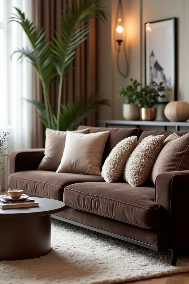 sophisticated neutral living room