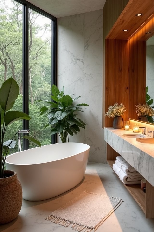 spa inspired bathroom retreat