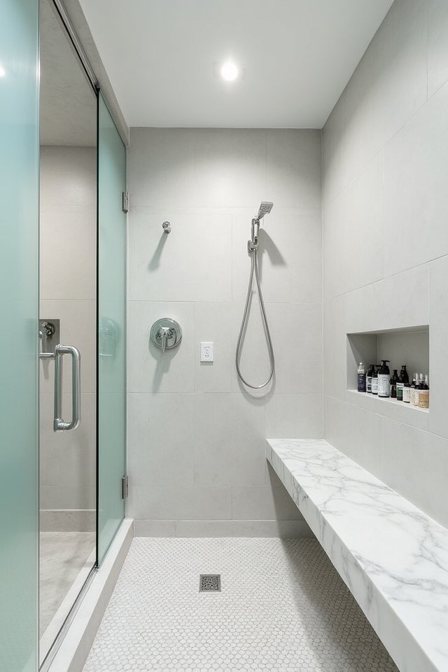 spa like walk in shower experience
