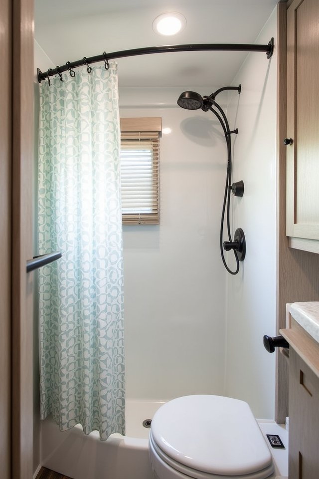 space saving shower curtain upgrade