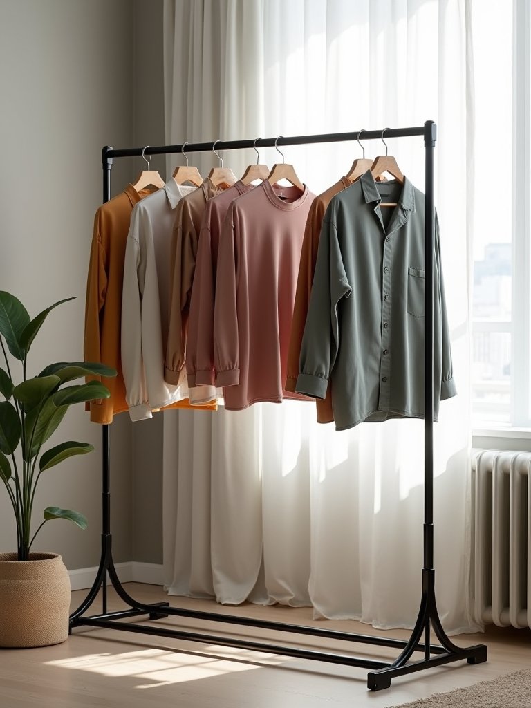 space saving stylish foldable rack
