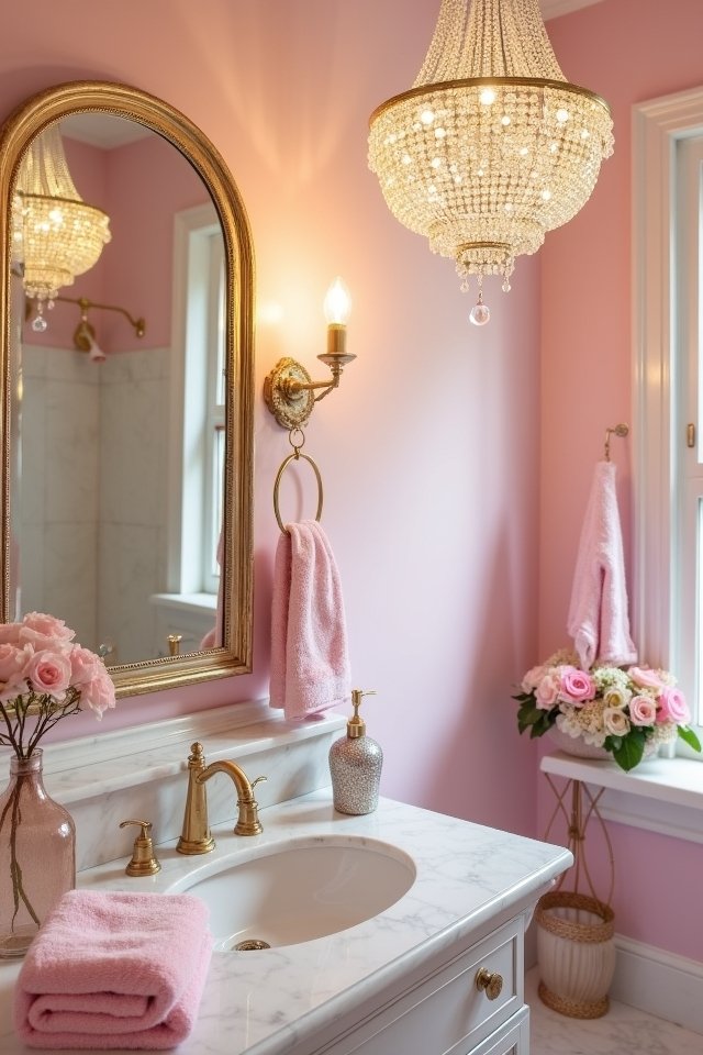 sparkling bathroom decor ideas