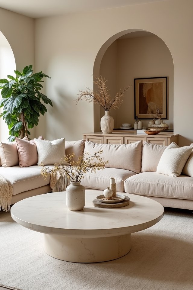 statement cream coffee tables