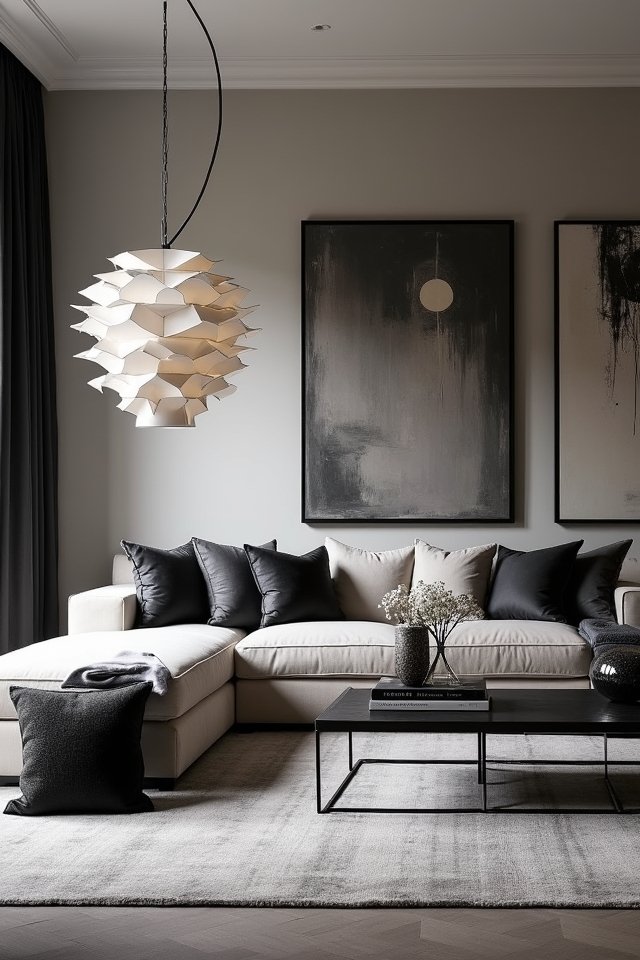 statement lighting adds elegance
