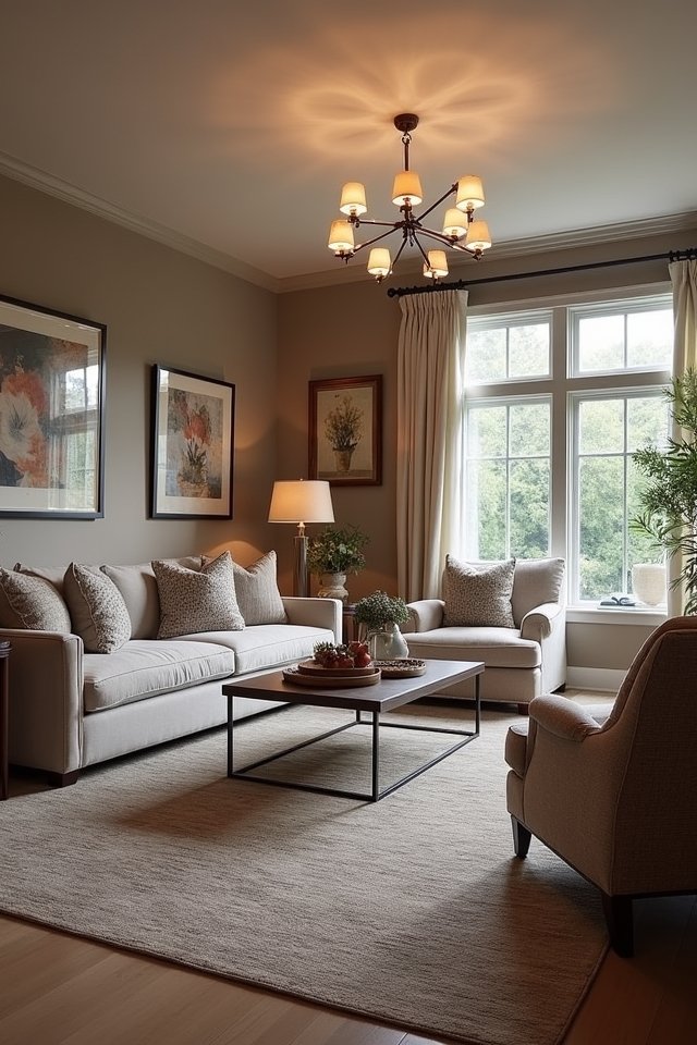 statement lighting enhances ambiance