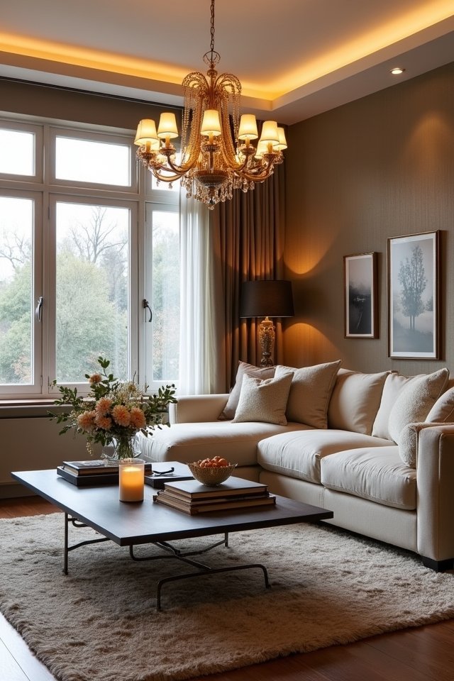 statement lighting enhances ambience