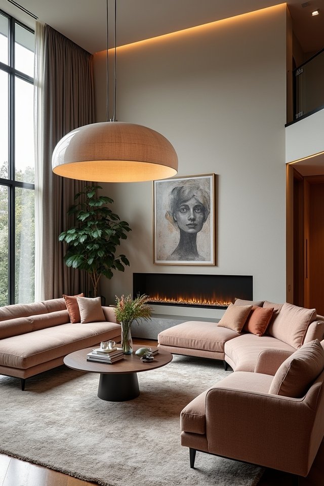 statement lighting enhances design