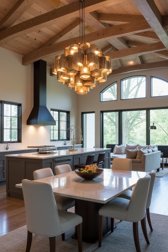 statement lighting for ambiance