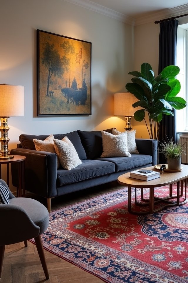 statement rug transforms space