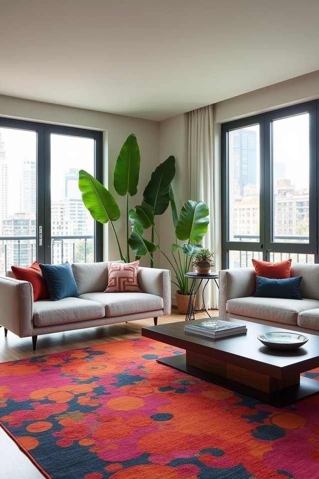 statement rugs enhance decor