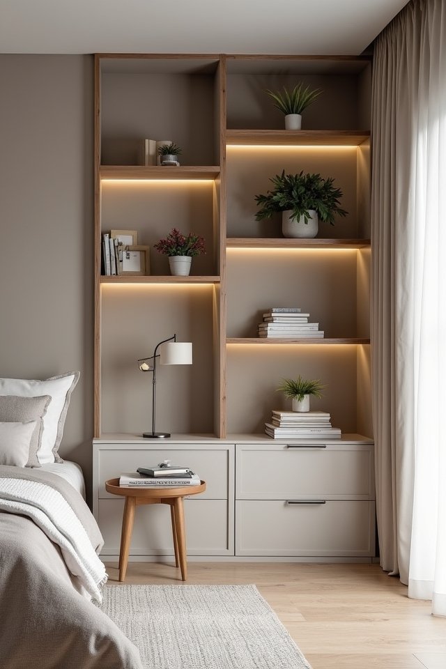 streamlined built in wall units