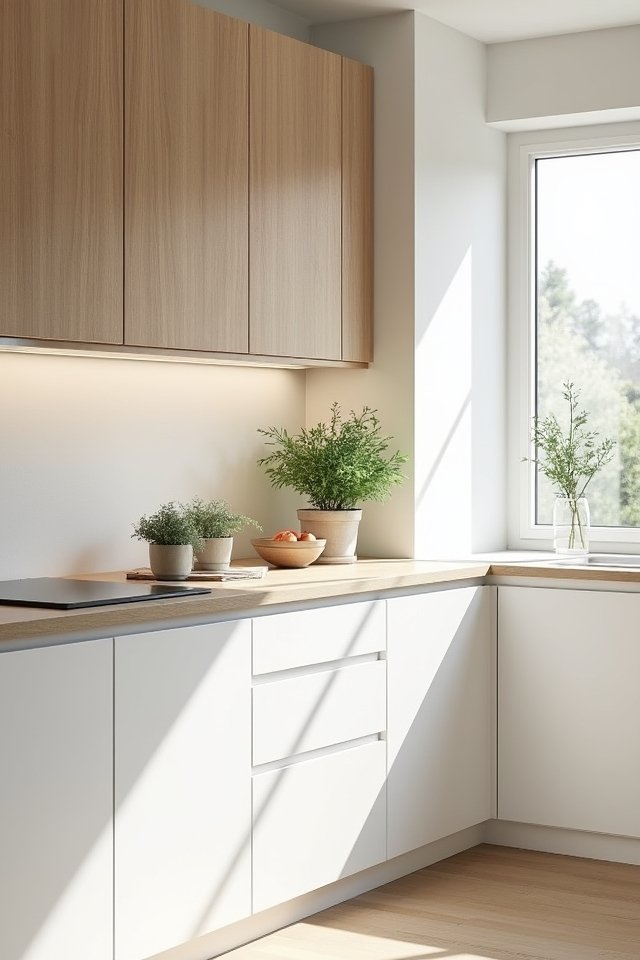 streamlined scandinavian kitchen cabinets