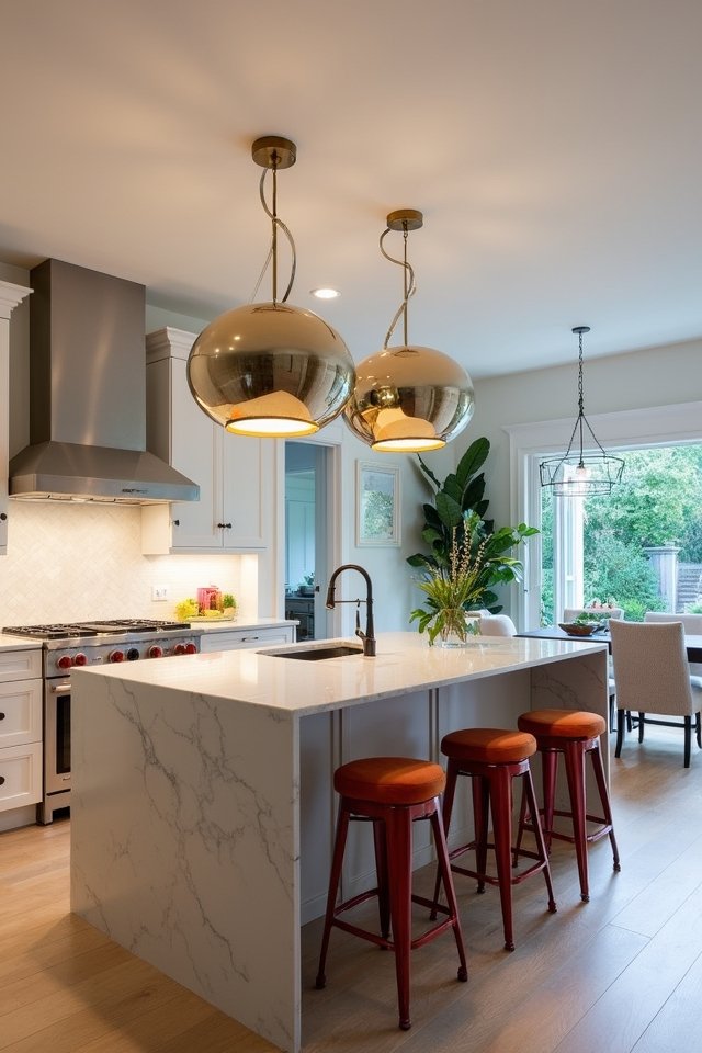 striking kitchen lighting fixtures