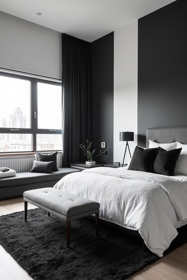 striking two tone wall designs