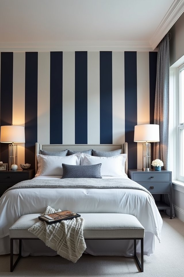 striped accent wall ideas