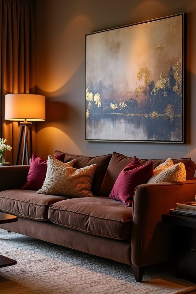 stunning artwork creates focal point