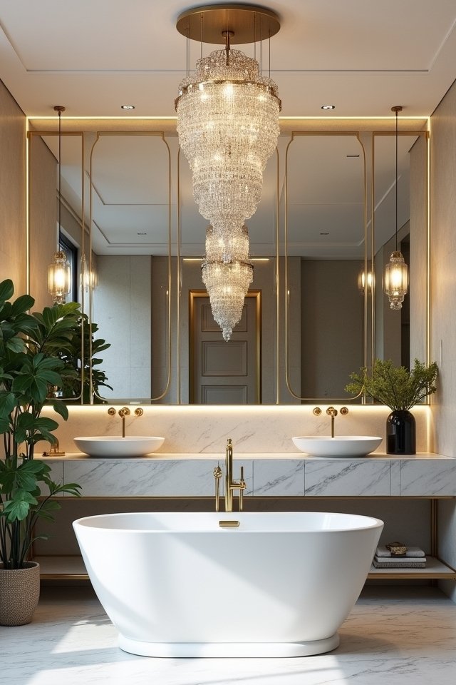 stunning bathroom lighting options