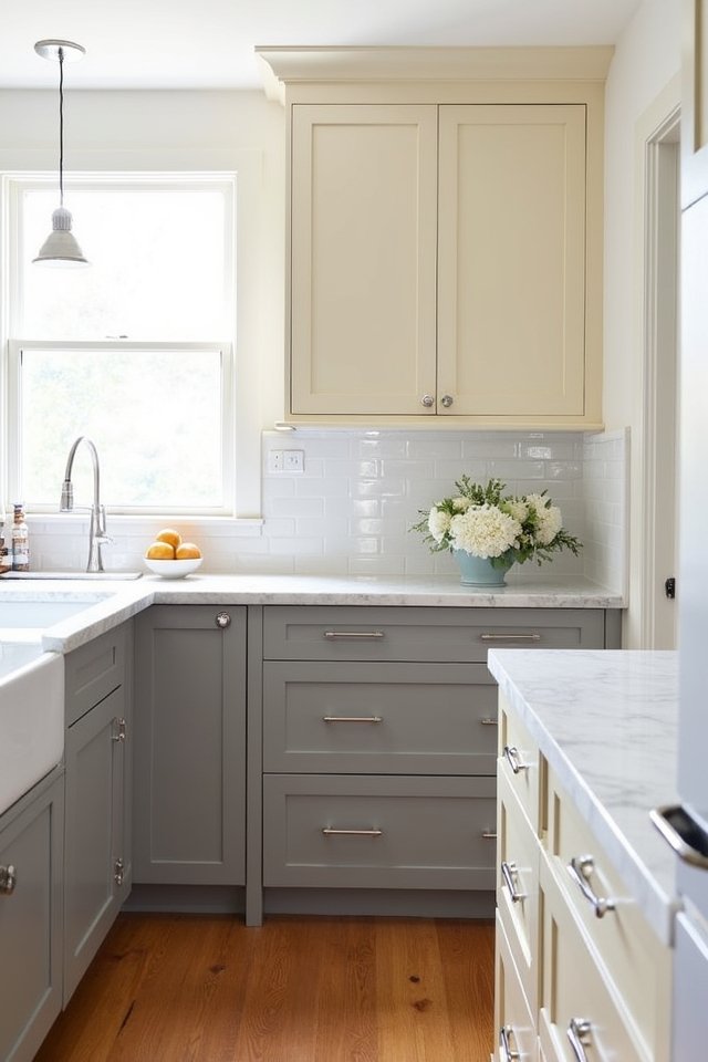 stunning cream and gray combination