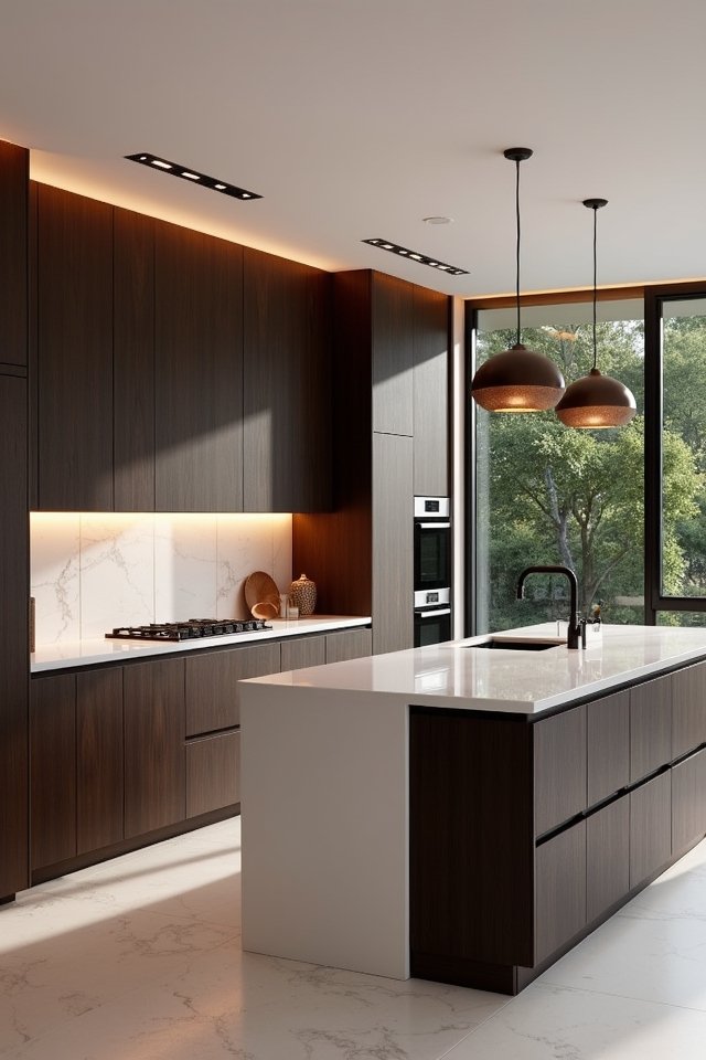 stunning dark oak kitchen