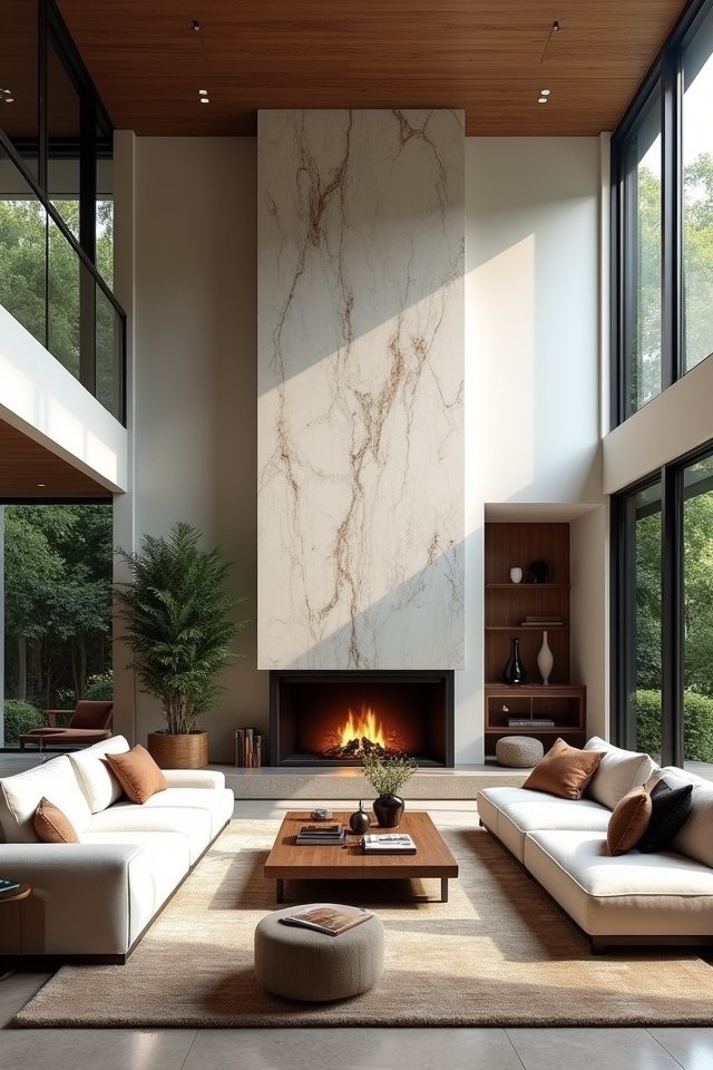 stunning focal fireplace design