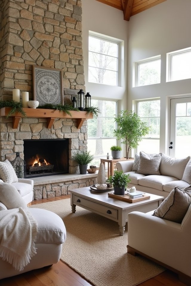 stunning focal point fireplace