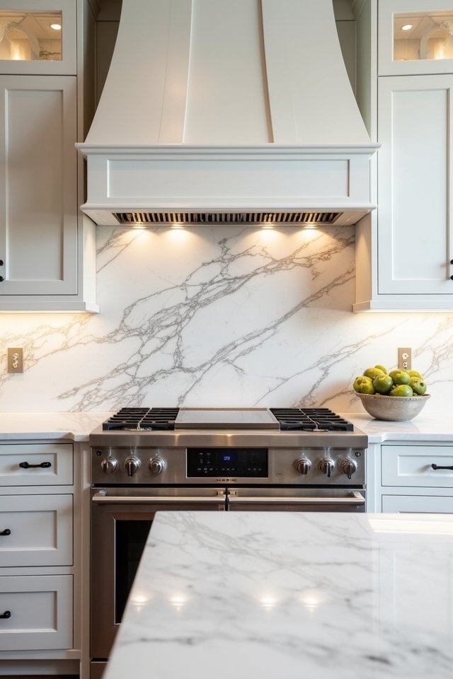 stunning marble backsplash elegance