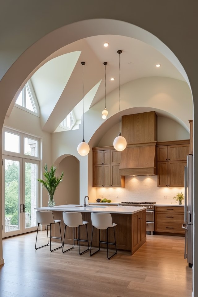 stunning multi level kitchen arches