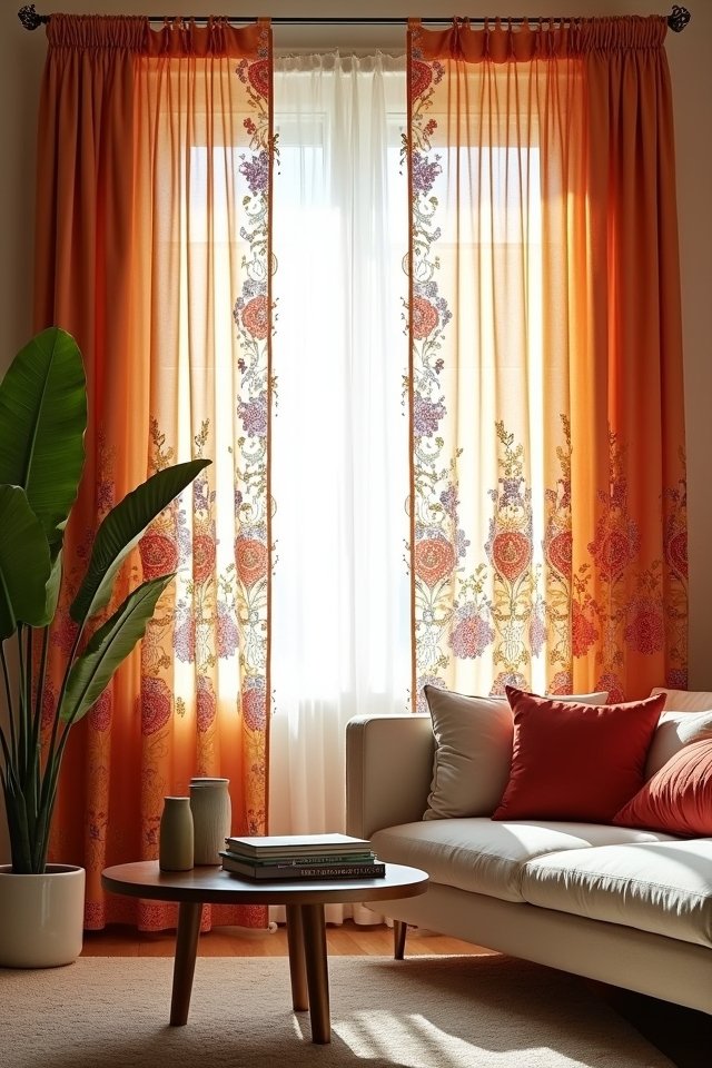 stunning printed embroidered curtains